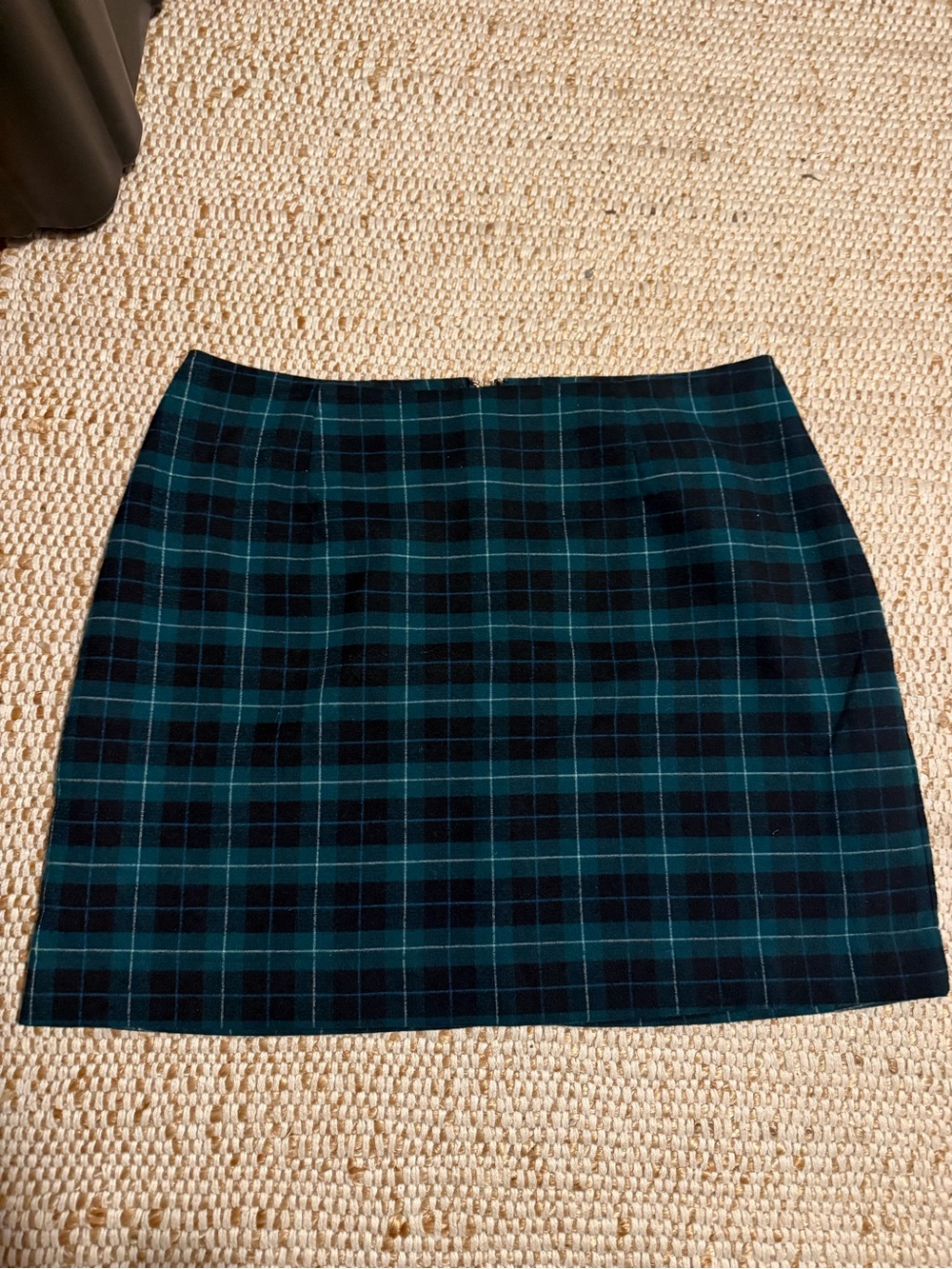 Old Navy Plaid Mini Skirt in Green and Black